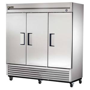 Used True T-72 Stainless 3 door cooler